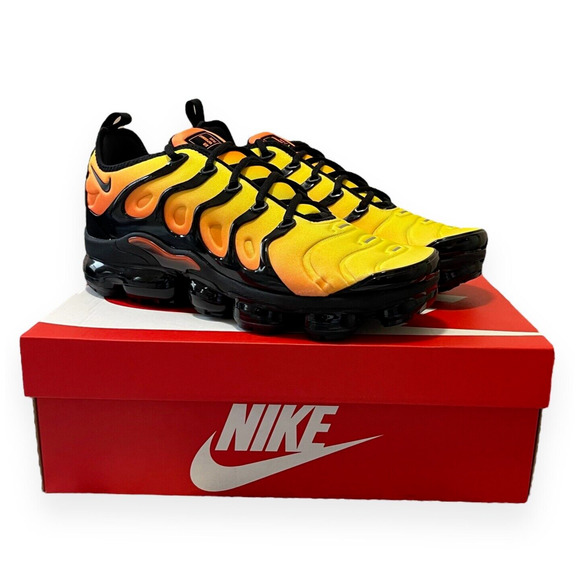 orange yellow and black vapormax